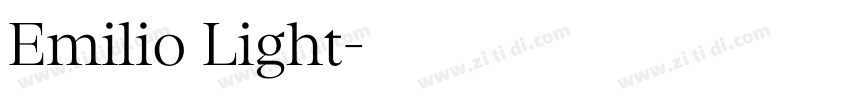 Emilio Light字体转换